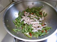 家常菜豆角炒肉丝