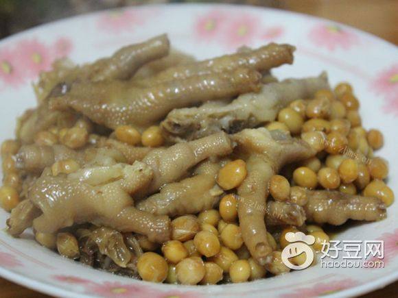 鸡脚炖黄豆