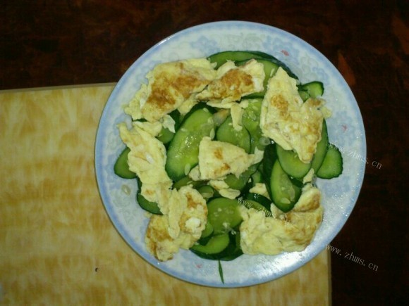 色香味俱全的黄瓜炒蛋