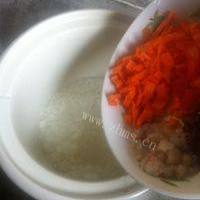 美味的胡萝卜猪肝粥的做法图解六