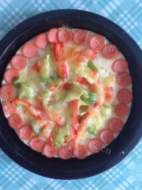 自制火腿披萨