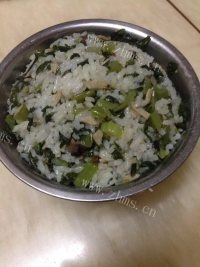 五味俱全的芥菜饭做法图解6)