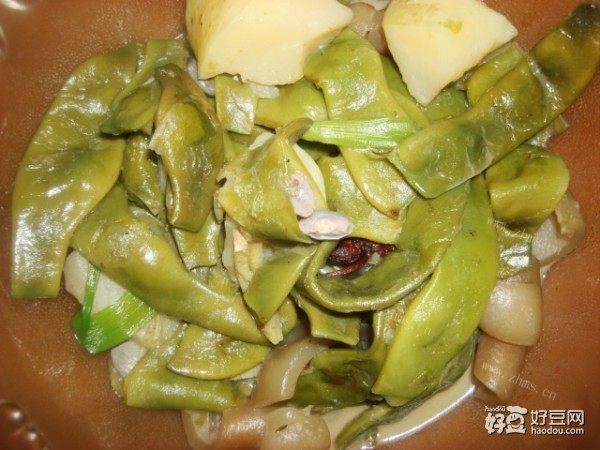 肉皮炖豆角