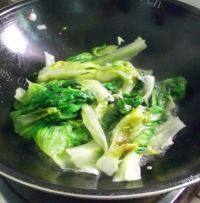 蒜香生菜做法图解4)