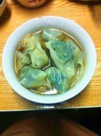 自己做的菜肉馄饨