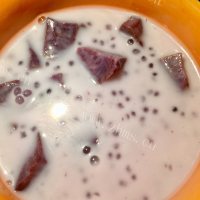 紫薯椰汁西米露做法图解9)