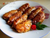 美味的柠酱中翼做法图解10)