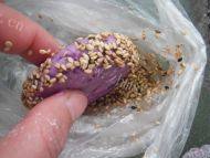 DIY美食派紫薯糯米饼做法图解7)