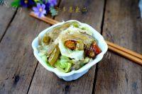 红薯粉丝炒包菜做法图解7)