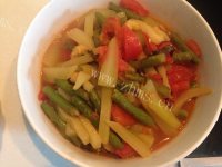 西葫芦番茄炖豆角做法图解12)