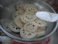 我的莲藕炒肉做法图解8)