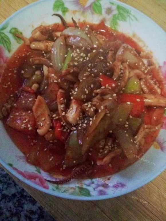 韩式辣炒鱿鱼