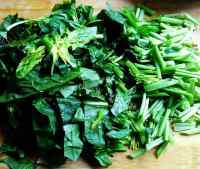 家常菜菠菜炒粉丝做法图解1)