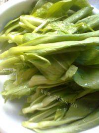 清淡的清炒鸡毛菜做法图解1)