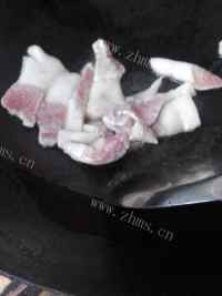 家常菜花菜炒肉做法图解3)