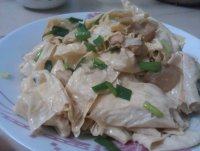 简易的腐竹炒肉片