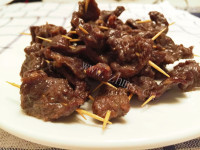 好吃的牙签牛肉做法图解3)
