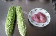 清淡的苦瓜炒肉做法图解1)