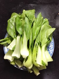 清爽白蘑菇扒油菜做法图解4)