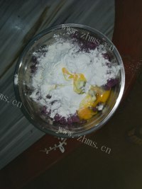 喷香的芝士紫薯饼做法图解6)