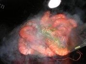美味的油爆大头虾做法图解5)