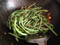 好吃的肉沫煸豇豆做法图解7)