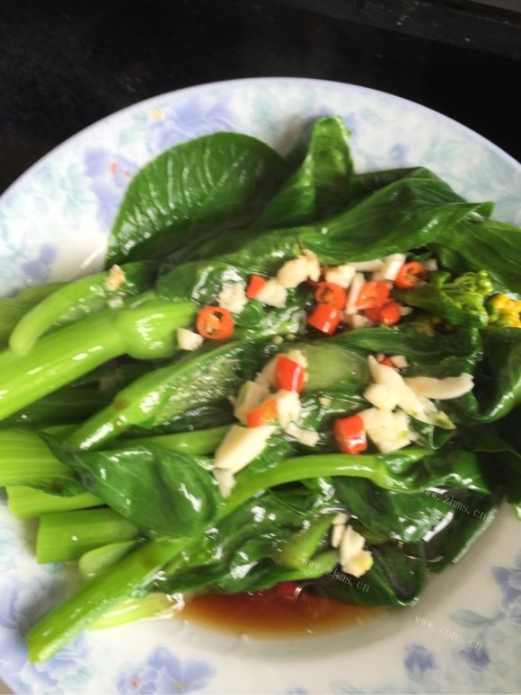 家常白灼菜心