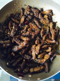 秘制麻辣牛肉干做法图解12)