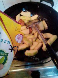 家常菜肥肉炒冬瓜做法图解4)