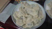 自己做的荠菜水饺
