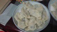 自己做的荠菜水饺