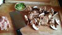超级美味蘑菇炒肉的做法图解一