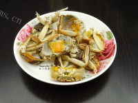 香葱蟹炒饭做法图解3)