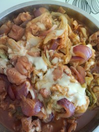 美味的韩式铁板鸡做法图解12)