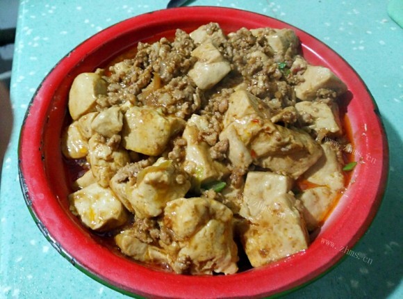 营养丰富的肉末豆腐