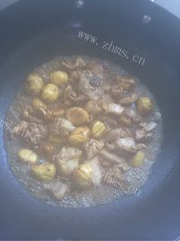 家常菜板栗焖鸡做法图解4)