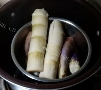 素菜扁尖拌条茄做法图解5)