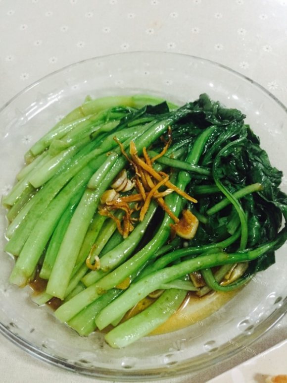 五味俱全的白灼菜心