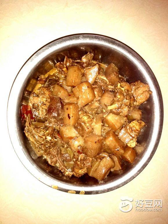 魔芋红烧鹅肉