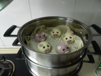 自制小猪豆沙包做法图解14)