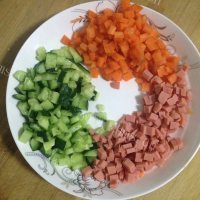 美味五彩扬州炒饭做法图解2)