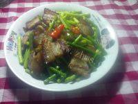 DIY-蒜苔炒腊肉