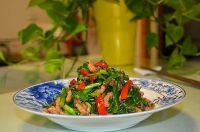 家常菜韭菜炒肉丝