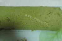 抹茶红豆蛋糕卷做法图解13)