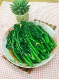 独特的白灼菜心做法图解8)