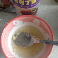香甜抹茶南瓜子布丁做法图解5)