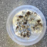 自制香蕉戚风蛋糕做法图解3)