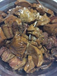 爱吃的素鸡红烧肉做法图解11)
