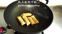 韭菜鸡蛋春卷做法图解16)