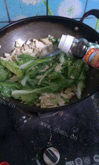 口感极佳的小白菜烧豆腐做法图解8)